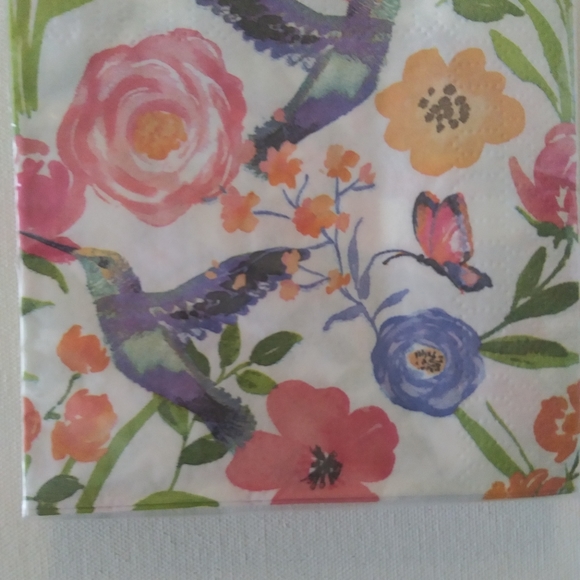 14 shiny pink paper plates 28 napkins MOTHER'S DAY - Picture 3 of 7